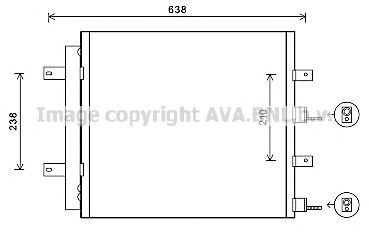 AVA QUALITY COOLING jr5051d -  Конденсатор, кондиционер